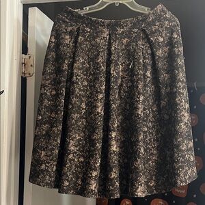LuLaRoe Black and Gray Textured Skirt